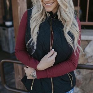 Faux fur sleeveless vest